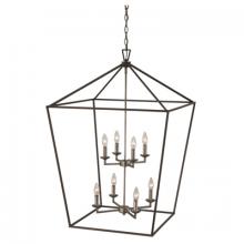 Trans Globe 10265 ROB - 8LT PENDANT-XL-BIRD CAGE-ROB